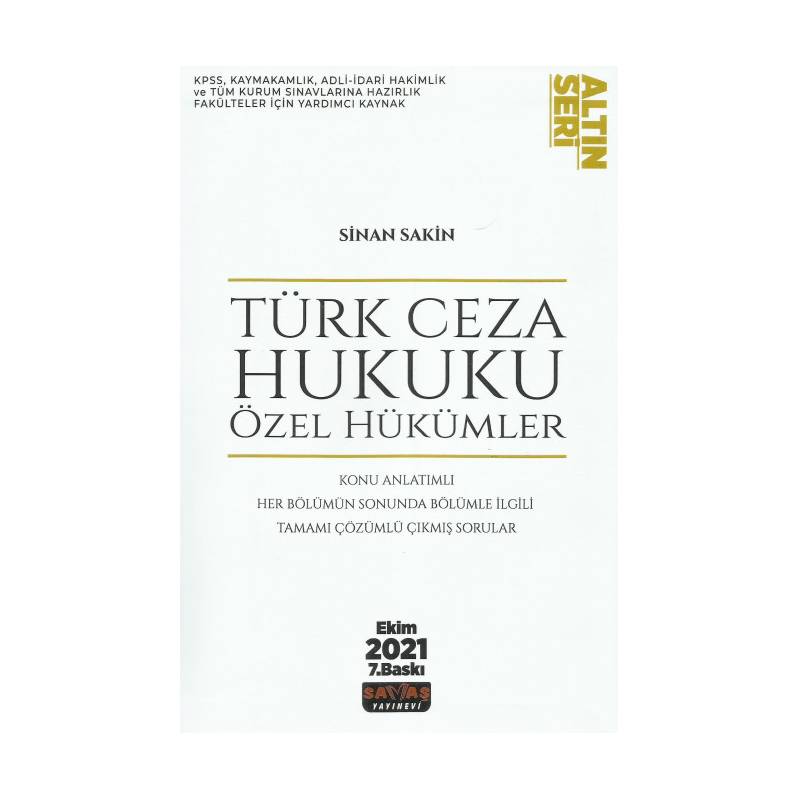 Türk Ceza Hukuku Özel...